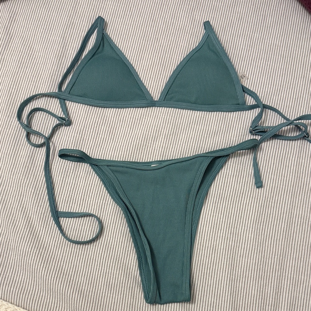 Zaful Bikini Set in Teal/Green